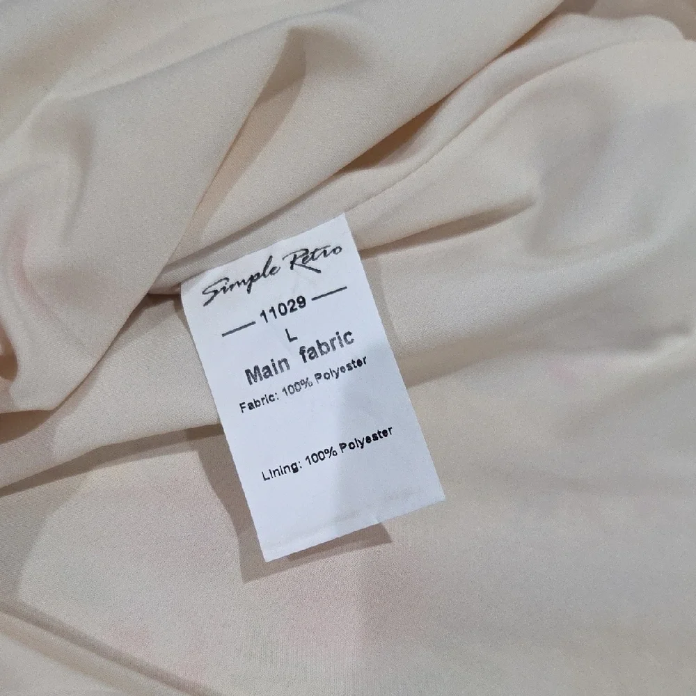 Simple Retro Beautiful Floral Dress Size Large - Picture 9 of 11